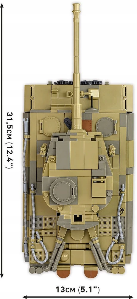 COBI konstruktorius Panzer VI Tiger 131, 1:28, 1275 detalių tankas