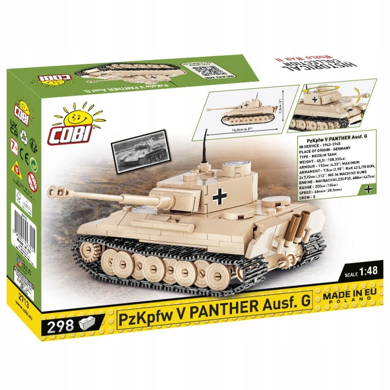 Konstruktorius Cobi PzKpfw V Pantera Ausf. G, 298 d.