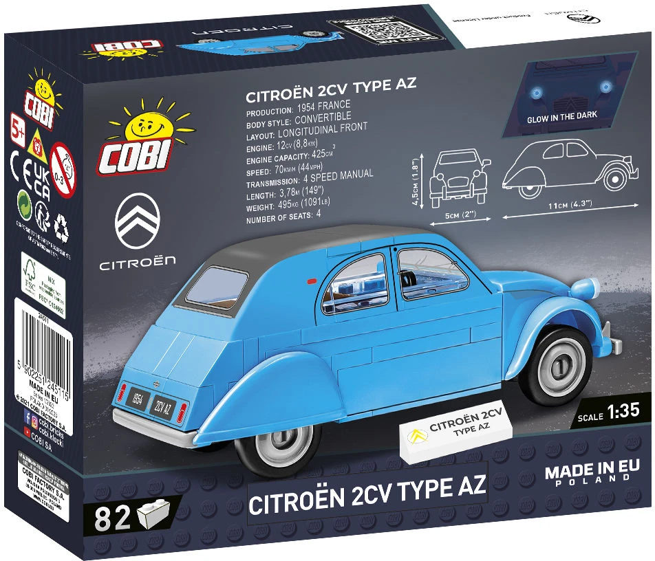 Konstruktorius Cobi Youngtimer Citroen 2CV TypeAZ 1962 24511