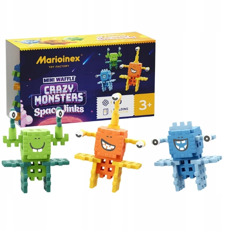 Marioinex Mini blokeliai Crazy Monsters Space Jinks space 60vnt ZA5490
