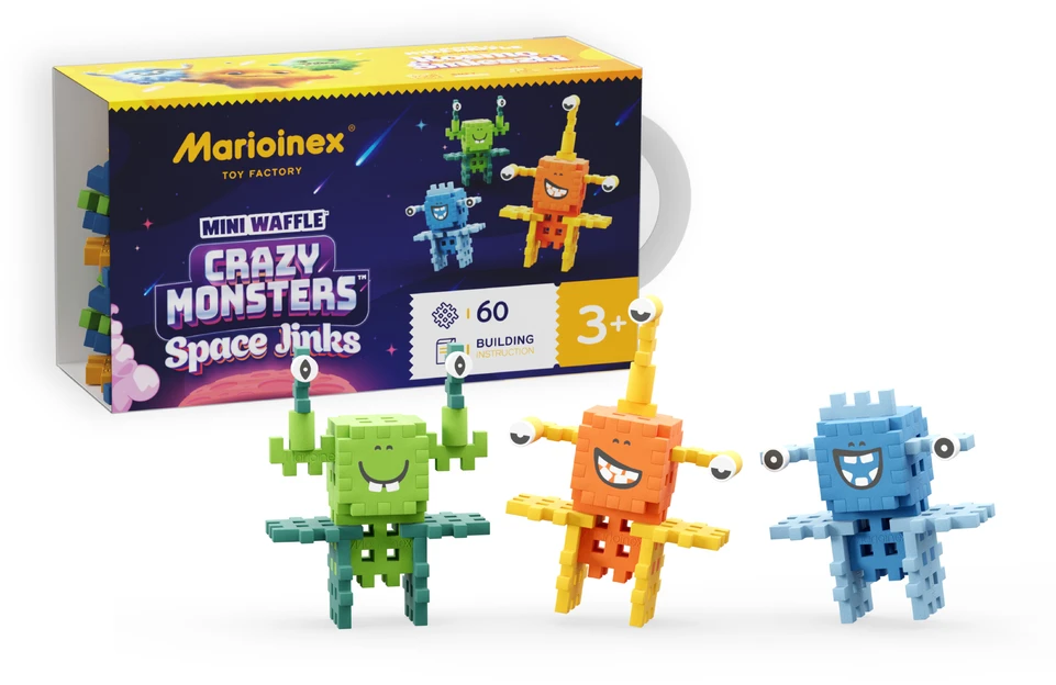 Marioinex Mini blokeliai Crazy Monsters Space Jinks space 60vnt ZA5490
