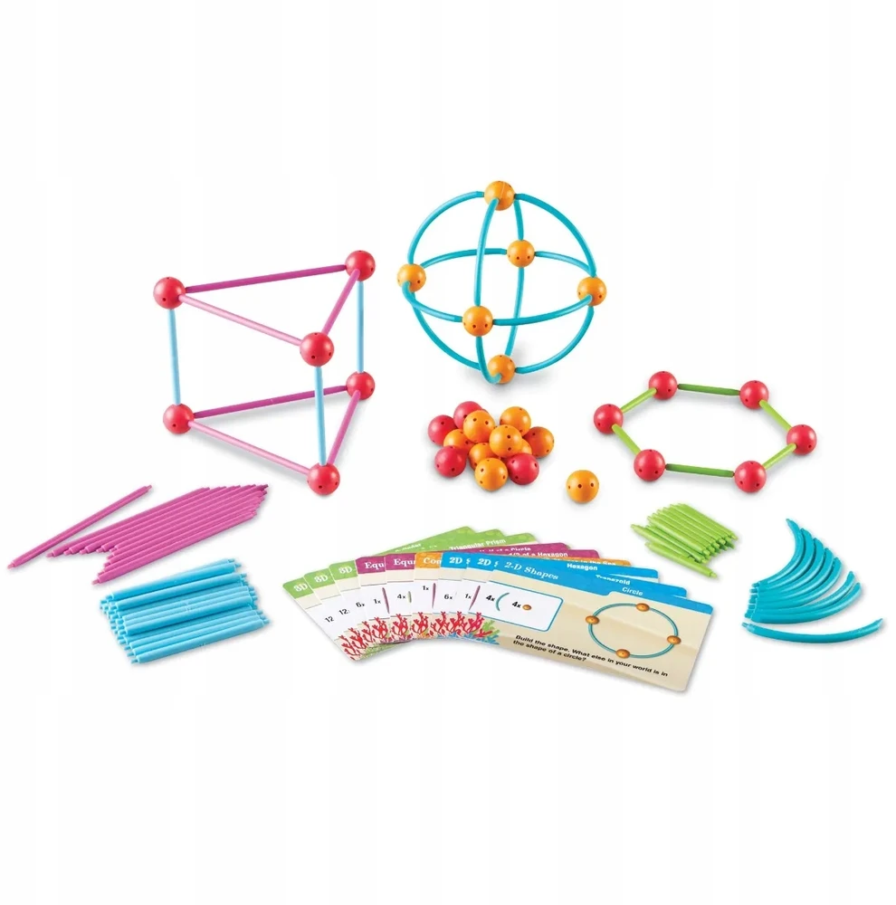 Konstruktorius Learning resources Pasinerkite į formas! Geometrijos rinkinys, 129 d.