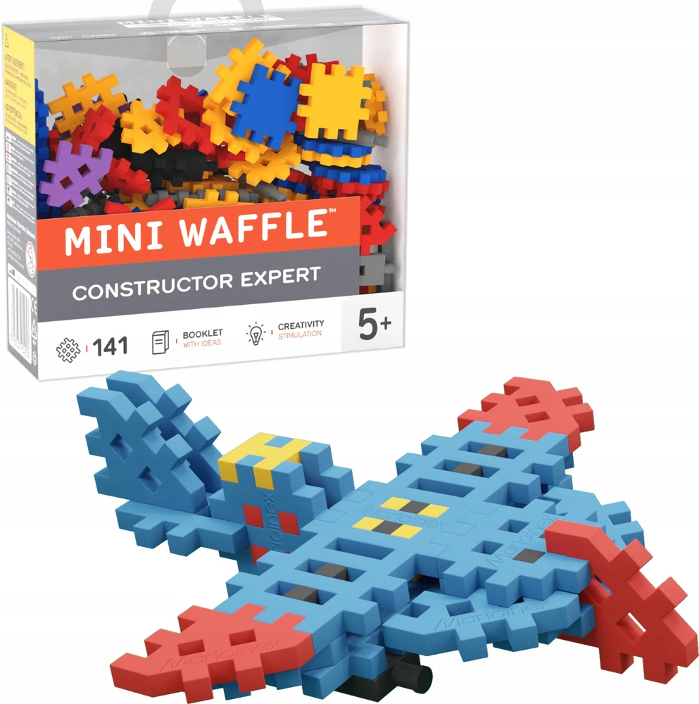 Marioinex Mini kaladėlės(vaffle) konstruktorius ekspetas, 141vnt