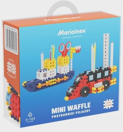 Konstruktorius Marioinex Mini Waffle Pieštukinė Transportas, 140 d.