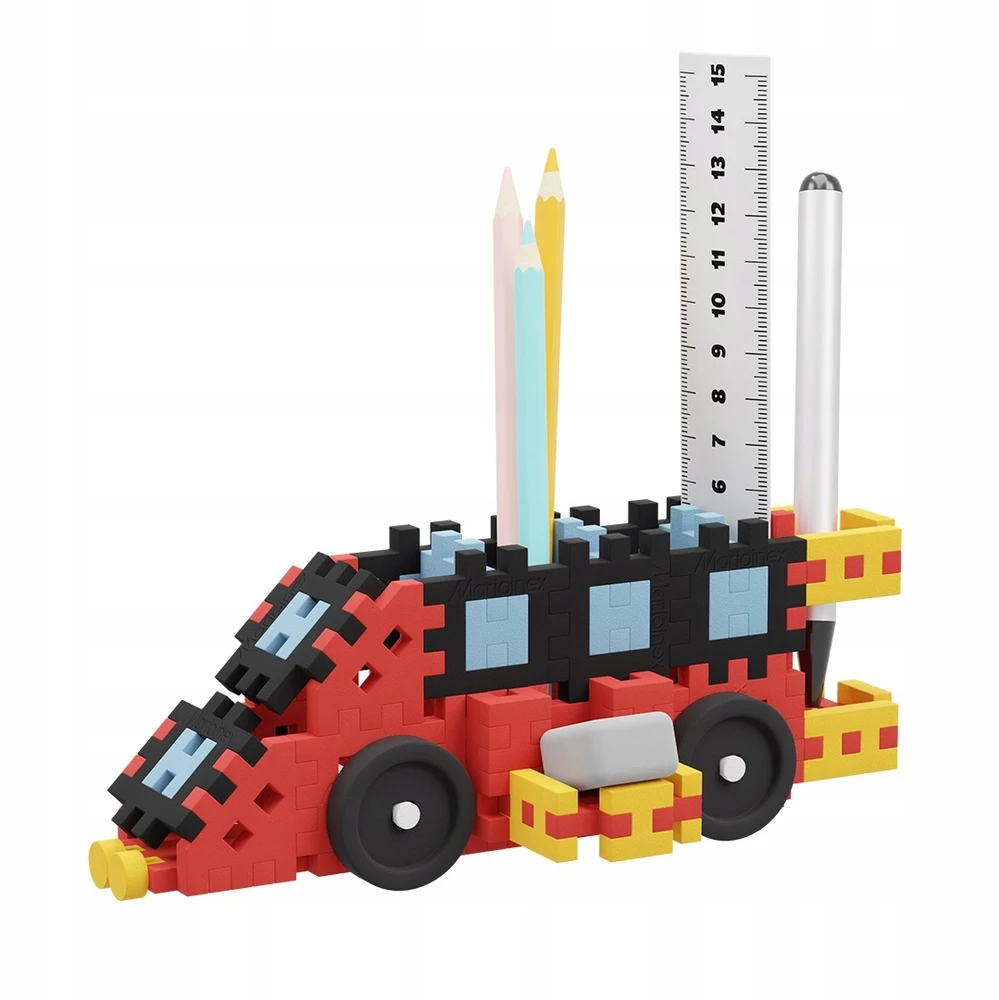 Konstruktorius Marioinex Mini Waffle Pieštukinė Transportas, 140 d.
