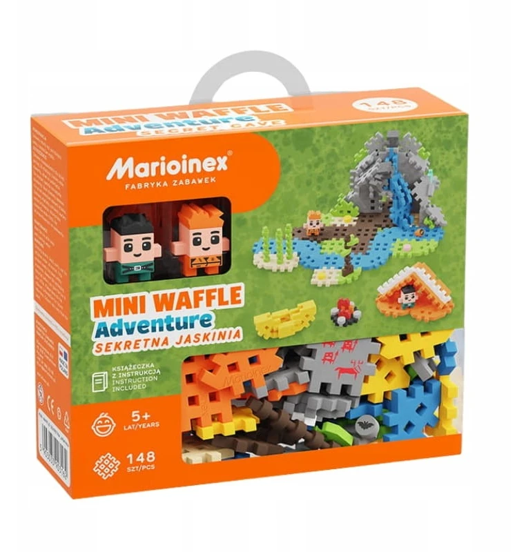 Konstruktorius Marioinex Mini Waffle Slaptas urvas, 148 d.