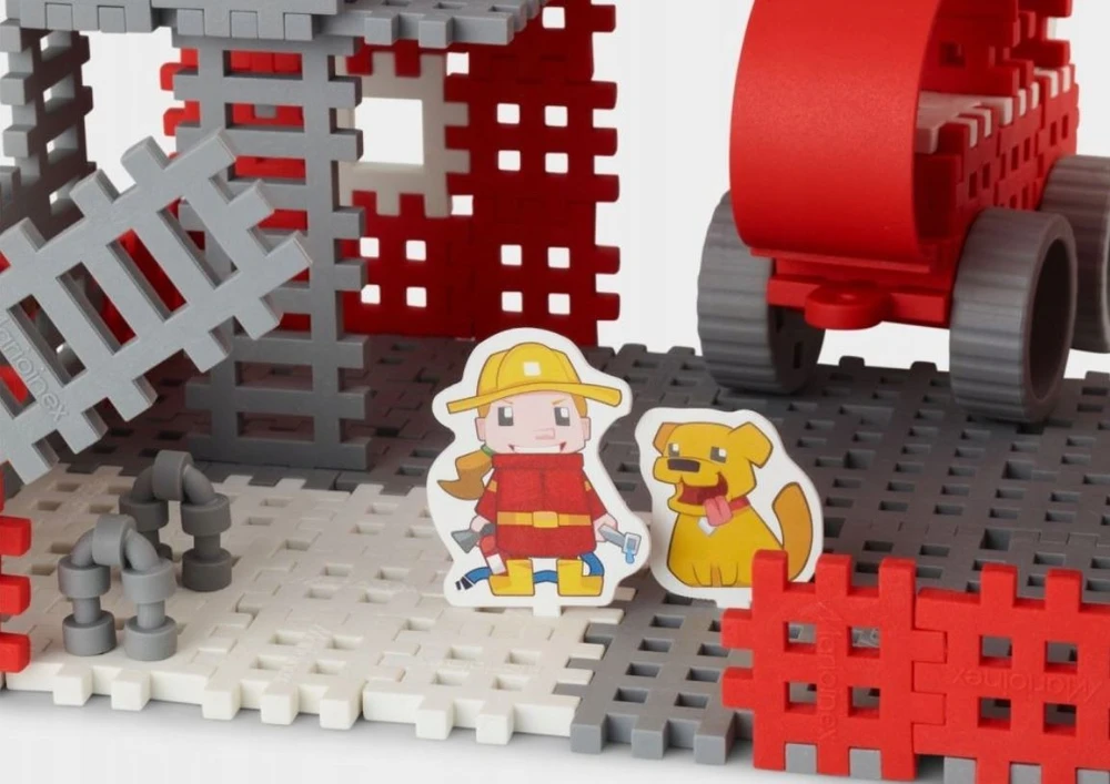Konstruktorius Marioinex Mini Waffle Fireman 185 el.