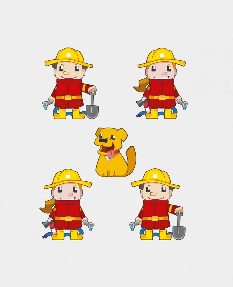 Konstruktorius Marioinex Mini Waffle Fireman 185 el.
