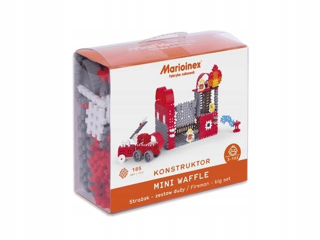 Konstruktorius Marioinex Mini Waffle Fireman 185 el.