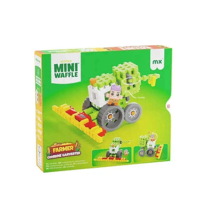 Konstruktorius Marioinex Waffle mini Farmer - Kombainas, 50 detalių