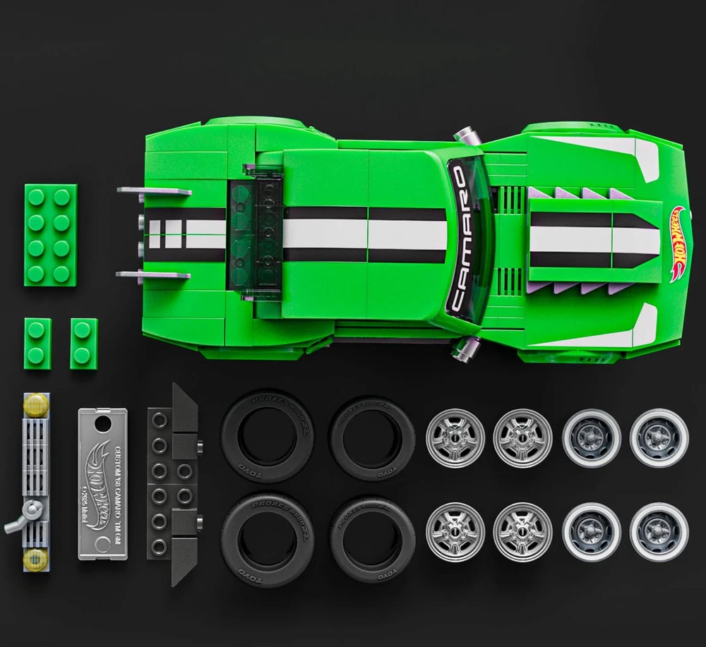 MATTEL BRICK SHOP HOT WHEELS konstruktorius – Speed Camaro (JFT16)