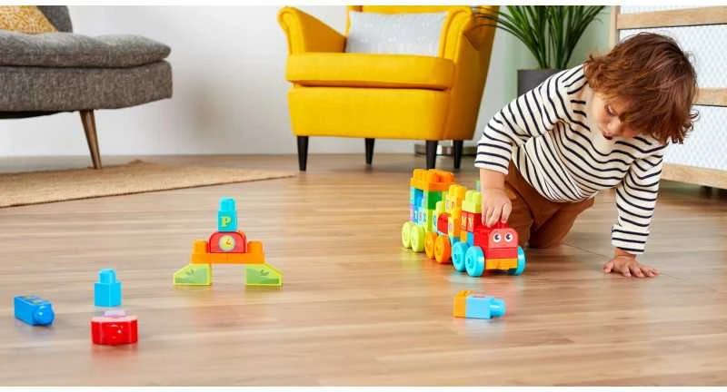 Žaislinis traukinys Mega Bloks DXH35 (60 detalių)
