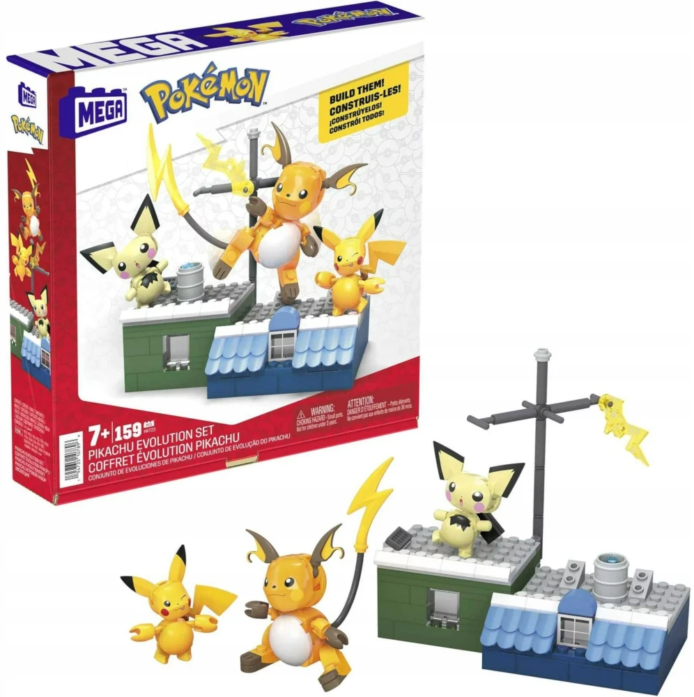 Mattel MEGA CONSTRUX POKEMON Pikachu evoliucija (HKT23)