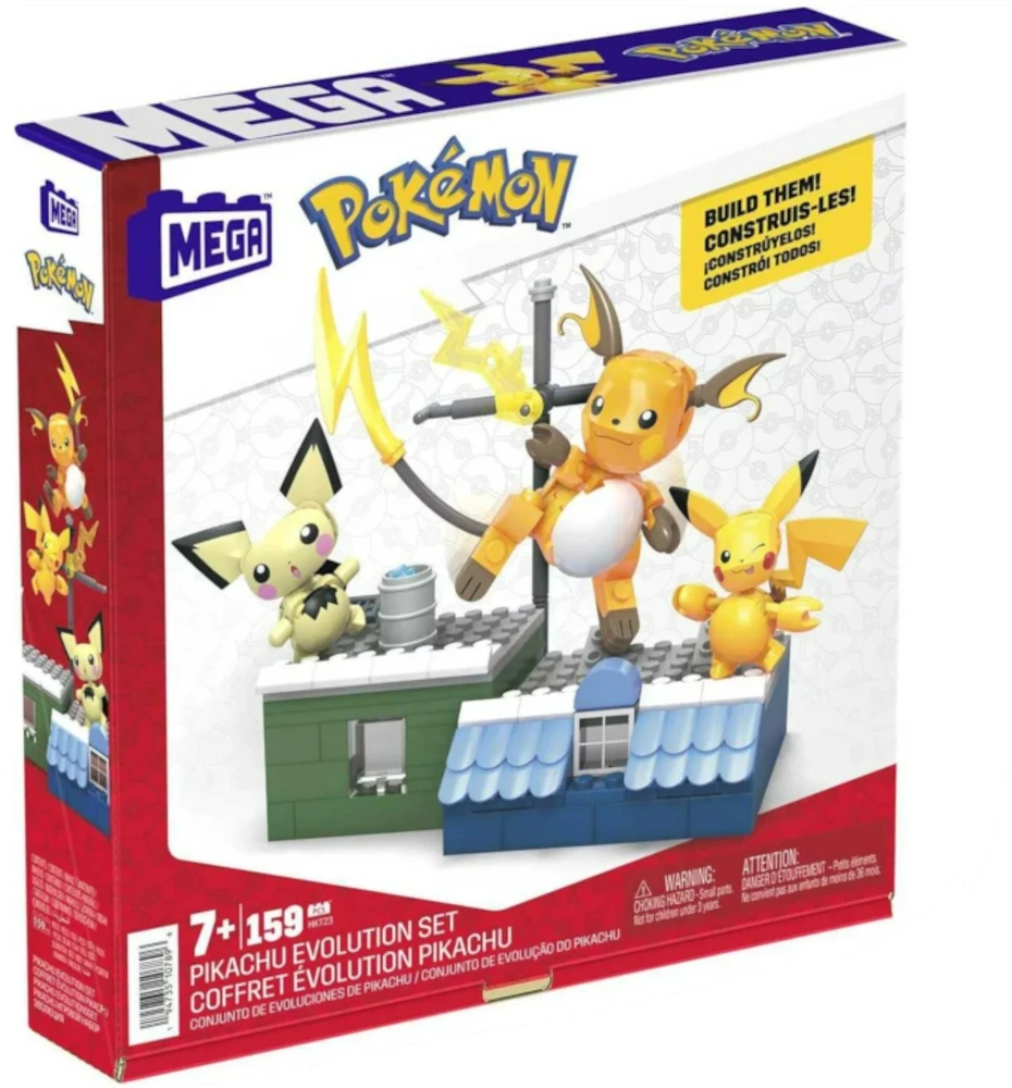 Mattel MEGA CONSTRUX POKEMON Pikachu evoliucija (HKT23)