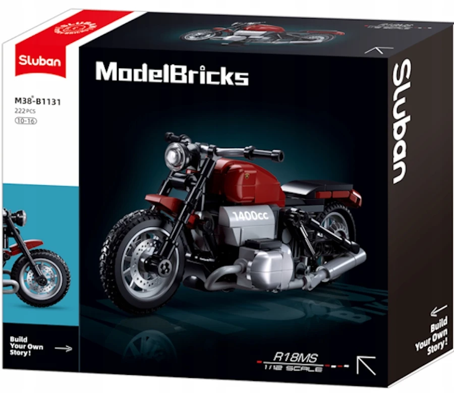 Konstruktorius motociklas Sluban Motorcycle R18, 222 d.