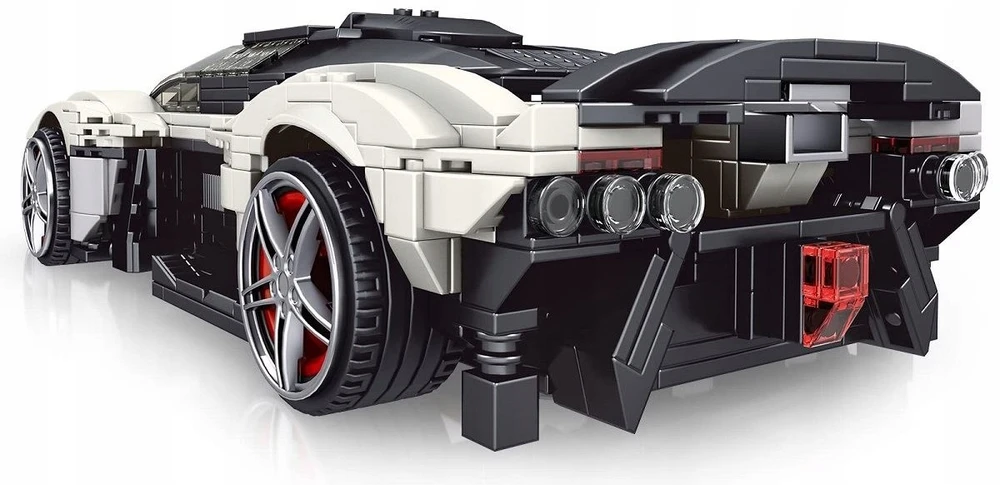 Konstruktorius Mould King 10016 As-valkyrie Lenktyninis Automobilis 1136 Detalės