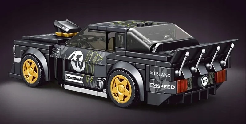 Konstruktorius Mould King 27024 Mustang 1965, 408 det., su vitrina