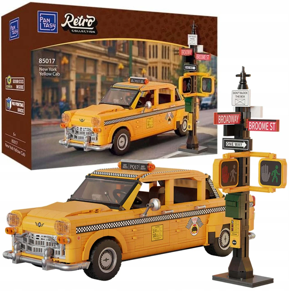 PANTASY New York Geltona Cab Konstruktorius | 1601 dalių
