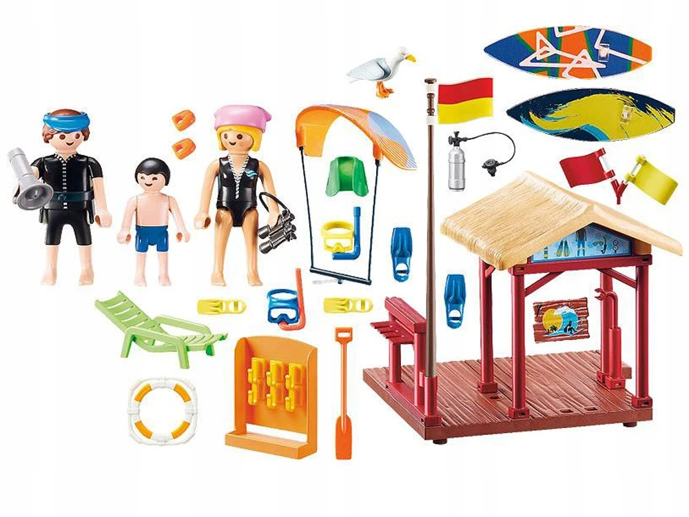 „Playmobil“ kūrybiniai blokai vandens sporto mokykla 73 kūriniai ZA5139