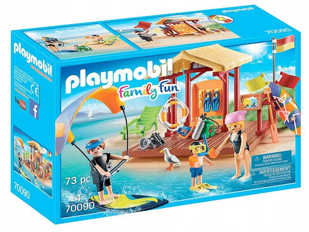 „Playmobil“ kūrybiniai blokai vandens sporto mokykla 73 kūriniai ZA5139