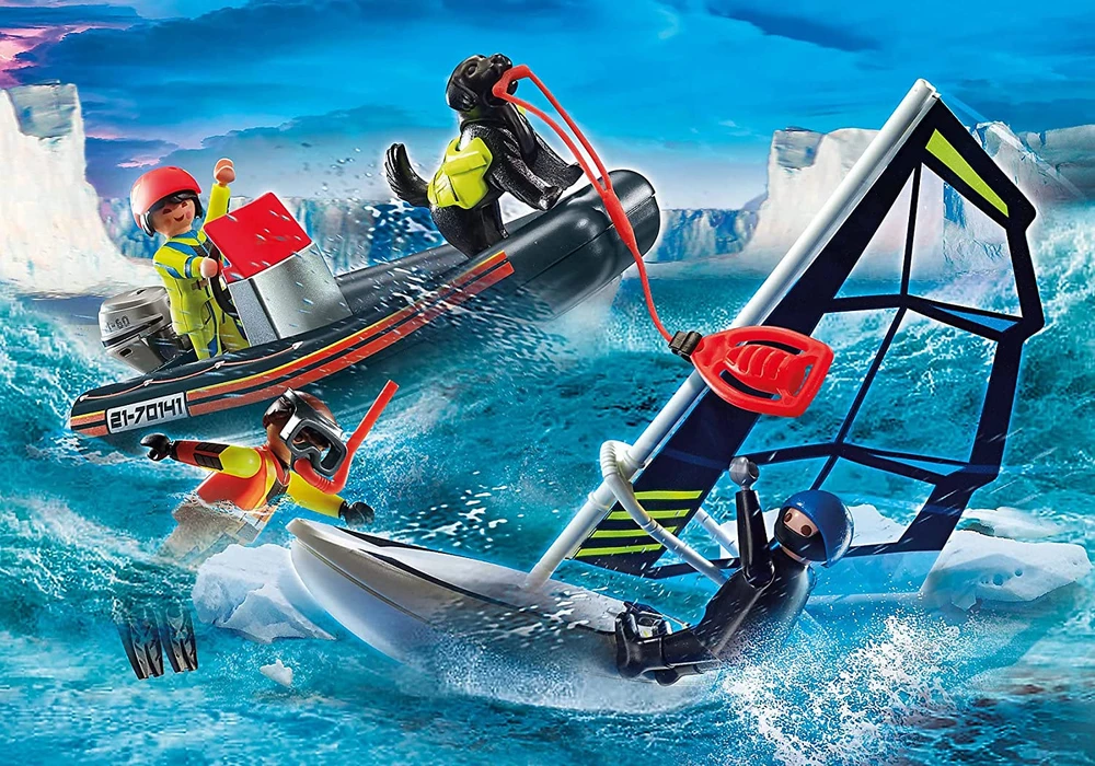 Konstruktorius Playmobil Distress at sea: polar swift rescue - 70141