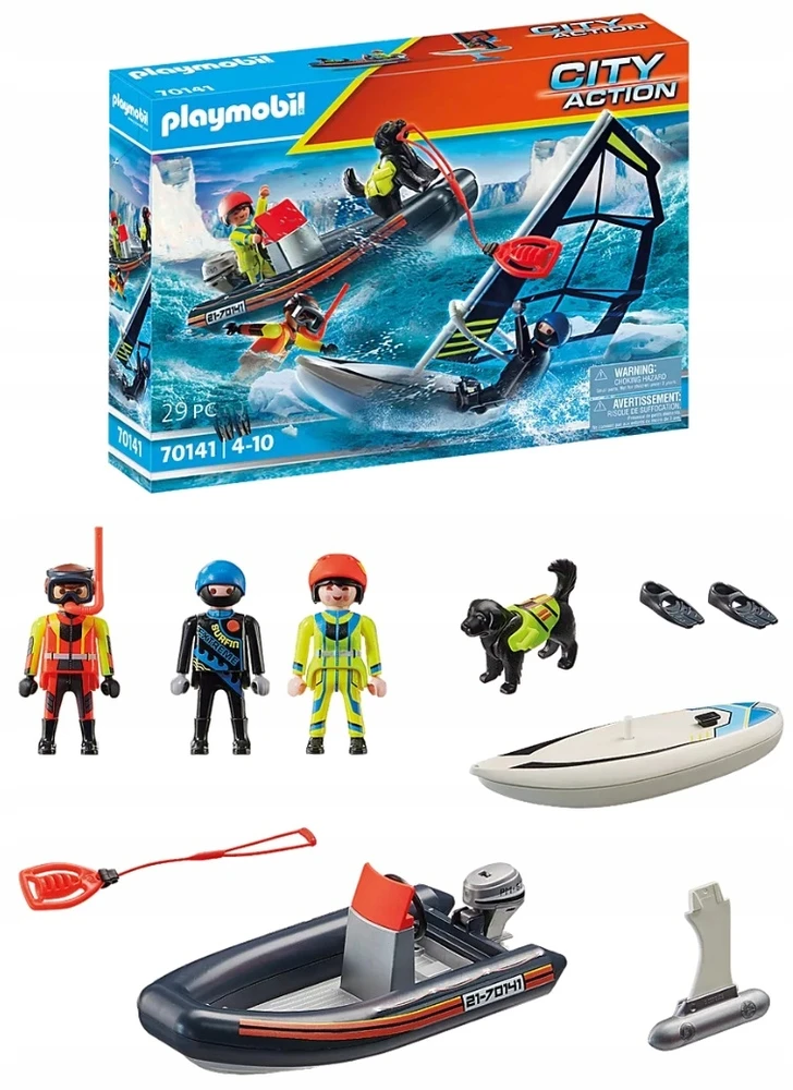 Konstruktorius Playmobil Distress at sea: polar swift rescue - 70141