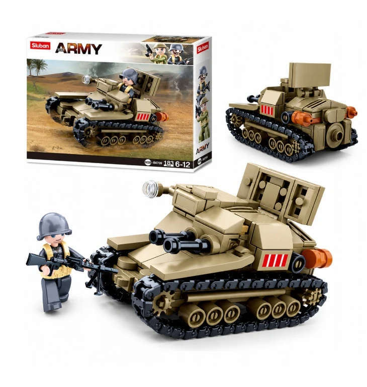 Konstruktorius Sluban Small Italian Tank, 183 d.