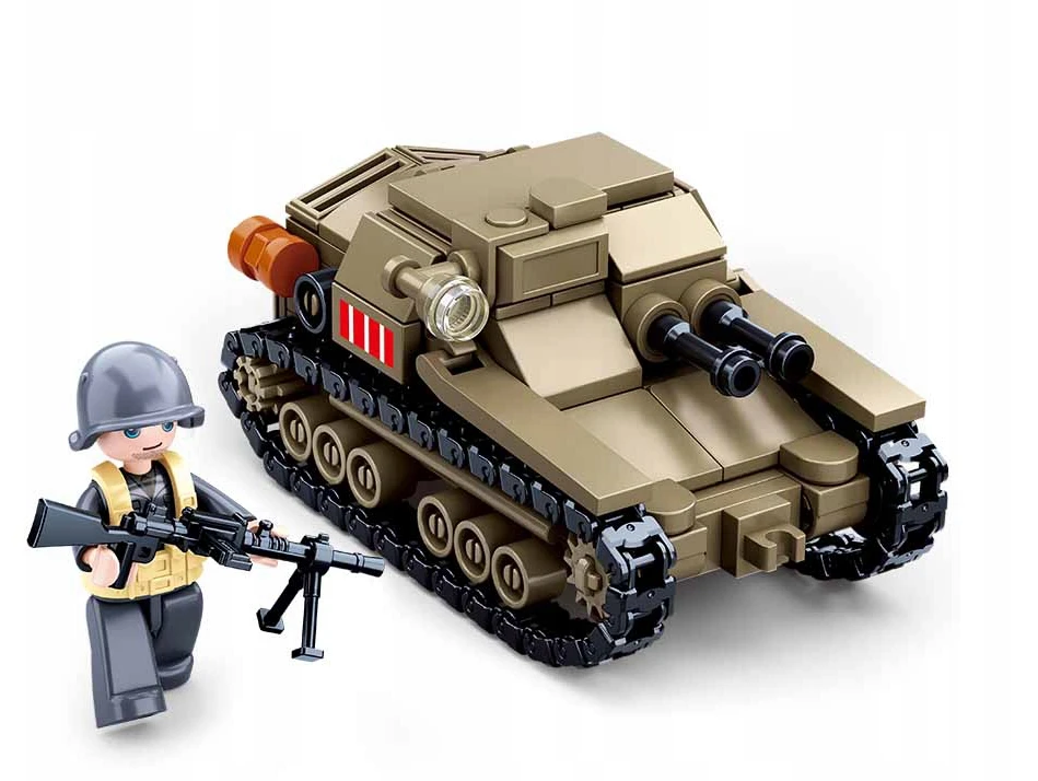 Konstruktorius Sluban Small Italian Tank, 183 d.
