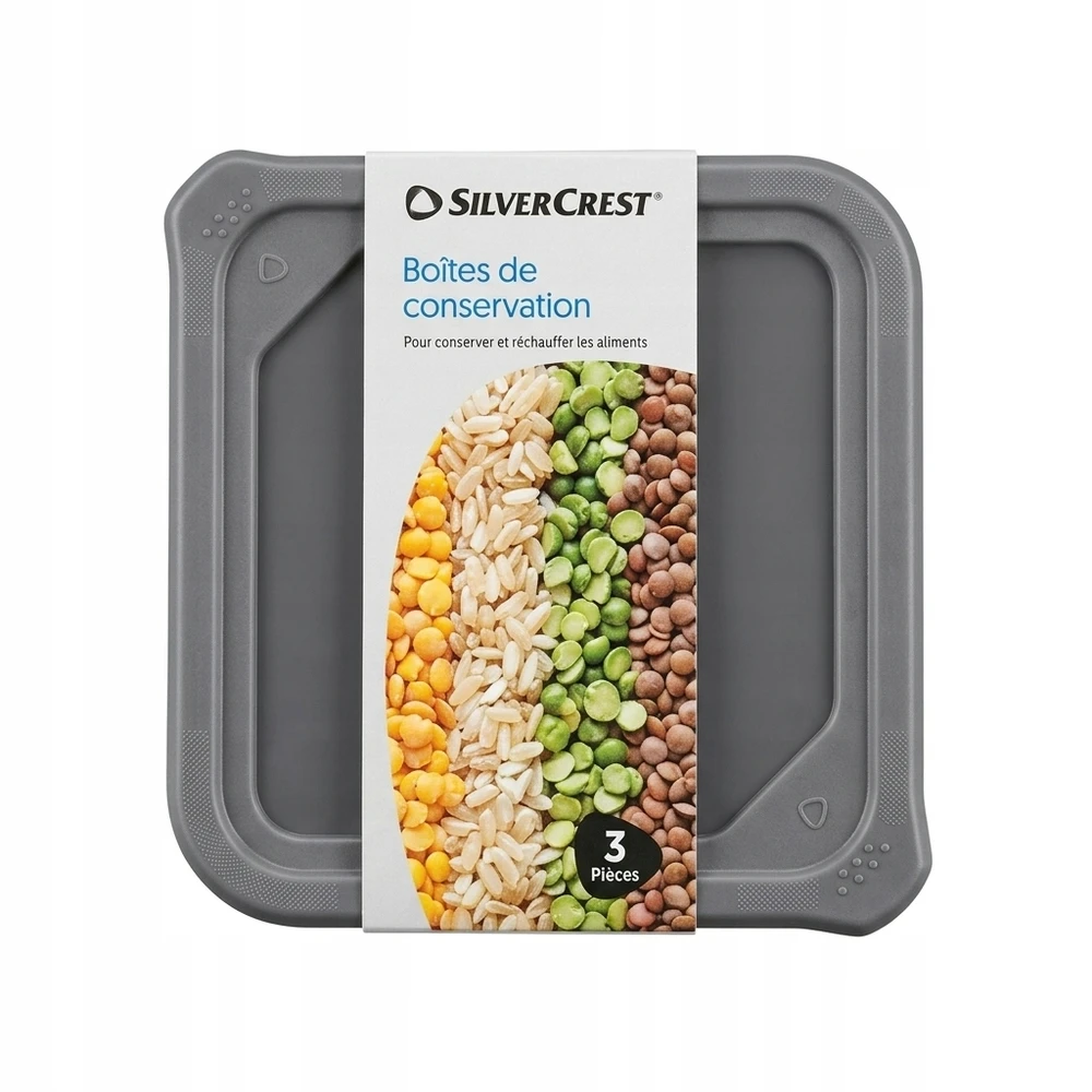 KONTEERIJA SAUSAM MAISTUI, SILVERCREST, rinkinyje 3 vnt