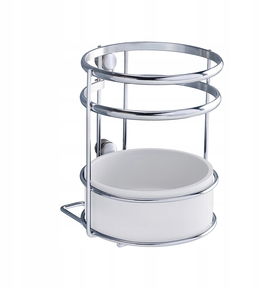 Konteinerių laikiklis virtuvės reikmenims, chromuotas plienas, Ø13cm, aukštis 15cm, Wenko