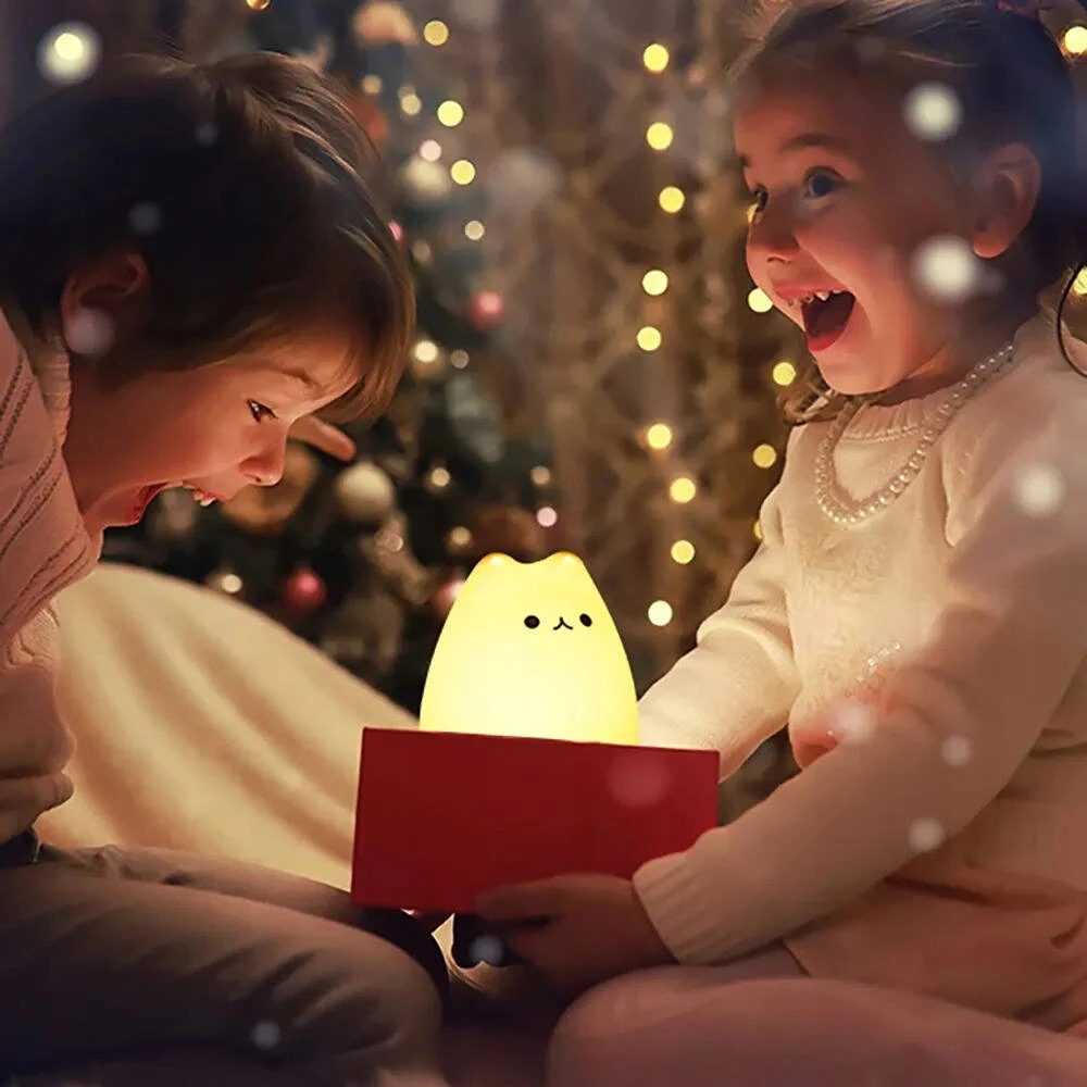 Kontext Naktinė lempa DLA DZIECI KOLOROWA KOT KOTEK LED