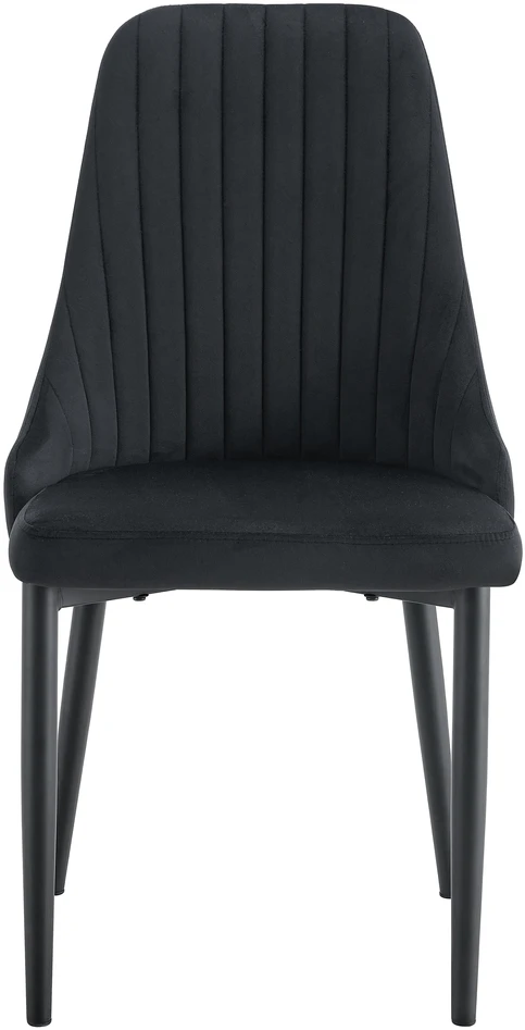 Kontrast Modernus juodas "velvet" stalas "glamour" stiliaus, 89 cm aukščio