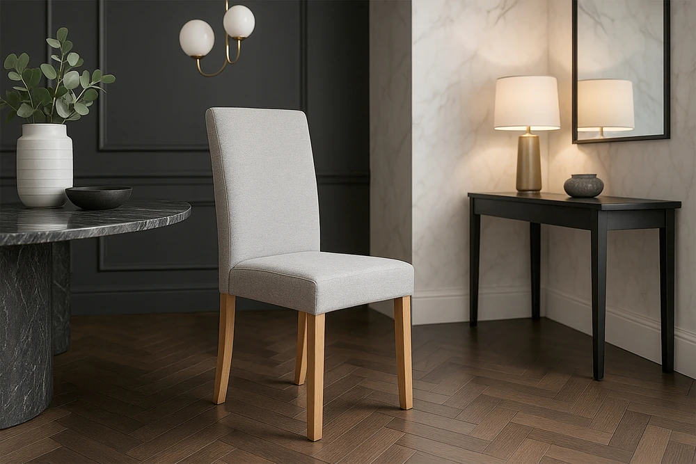 Kontrasto 2 Vnt. STILINGOS KĖDĖS VIRTUVĖS VALGAMOJO MINŠKŲ 2X KT209 LARO POLY GRAY