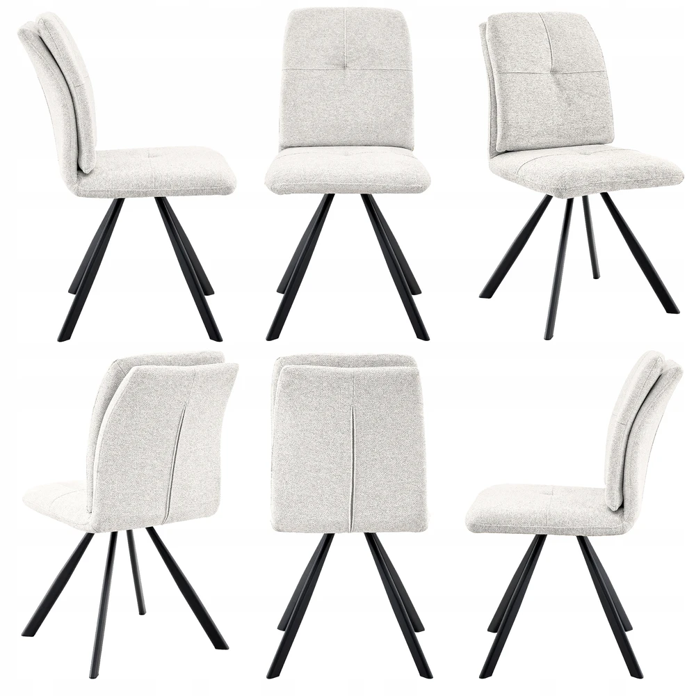 Kontrasto STILINGA KĖDĖ VIRTUVĖ VALGOMAS SVETAINE CHENIL KO221 SELENA SWIVEL BEIGE