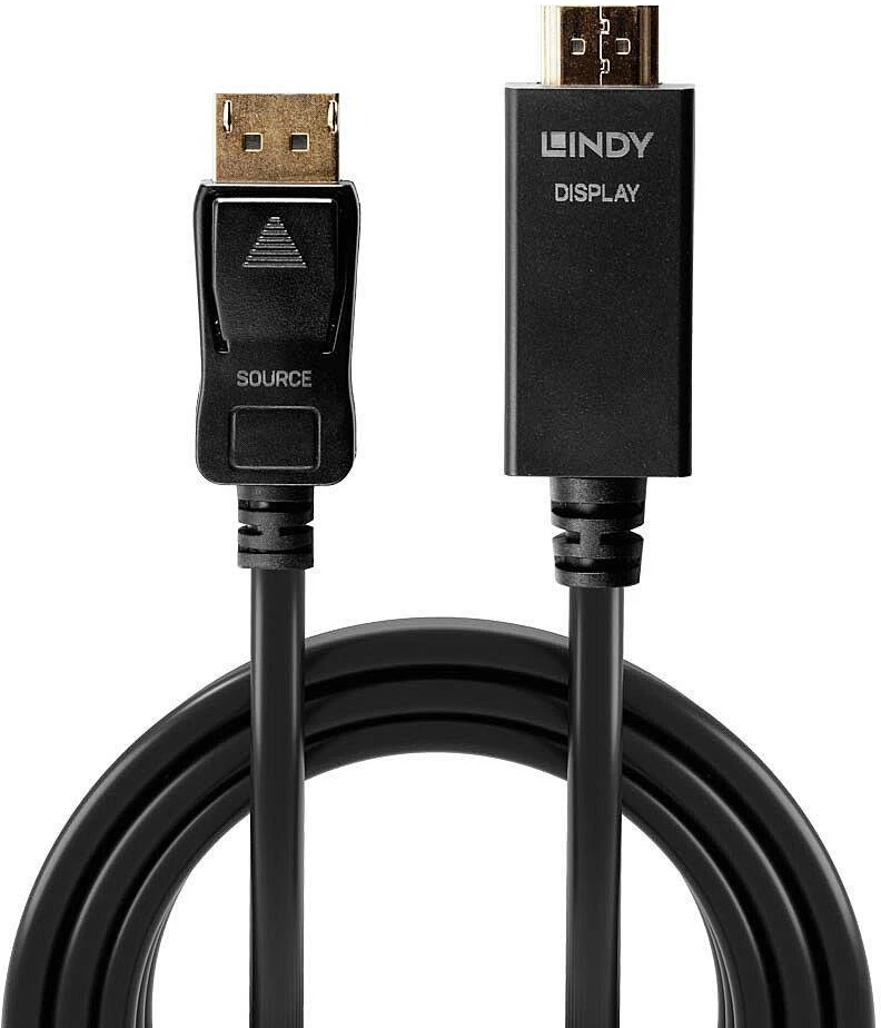 Adapteris - LINDY Mini DisplayPort 1.2 į HDMI 4K Pasyvus Adapteris Konverteris, 30Hz, 10.8Gbps, Baltas