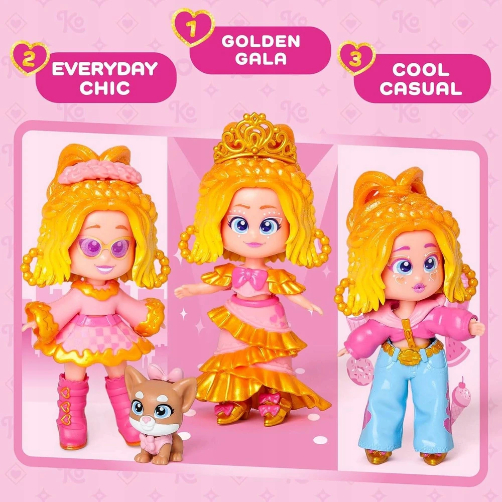 KOOKYLOOS GOLDEN GALA TAYLOR DELUXE LĖLIŲ RINKINYS GYVŪNŲ LĖLĖ