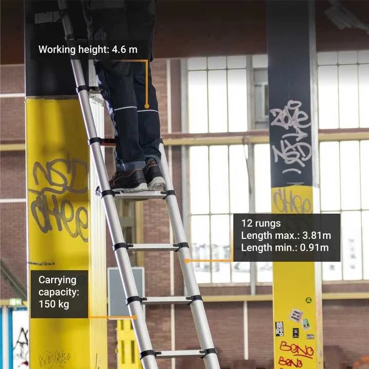 Teleskopinės kopėčios Batavia Giraffe PRO 3,81 m