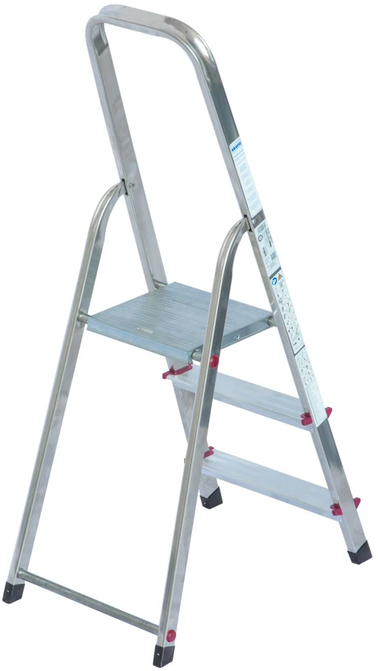 Kopėčios KRAUSE Corda, 3 pakopų, aliumininės, vienpusės, maks. darbinis aukštis 260 cm