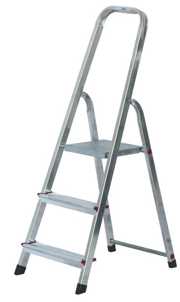 Kopėčios KRAUSE Corda, 3 pakopų, aliumininės, vienpusės, maks. darbinis aukštis 260 cm