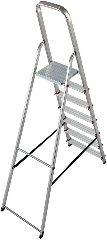 Kopėčios KRAUSE Corda, 7 pakopų, aliumininės, vienpusės, maks. darbinis aukštis 340 cm