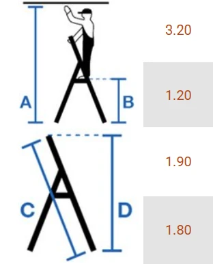 Kopėčios KRAUSE Corda, 7 pakopų, aliumininės, vienpusės, maks. darbinis aukštis 340 cm