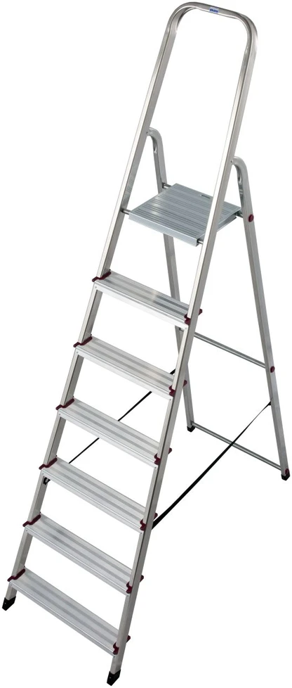 Kopėčios KRAUSE Corda, 8 pakopų, aliumininės, vienpusės, maks. darbinis aukštis 365 cm
