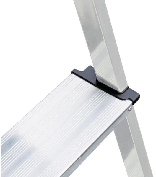 Kopėčios KRAUSE Solidy, 6 pakopų, vienpusės, su daiktų lentynėle, darbinis aukštis 330 cm