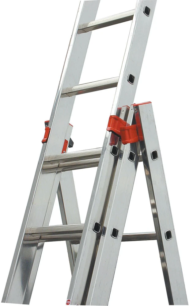 Kopėčios KRAUSE Tribilo, 3x12, daugiafunkcinės su nuimama sekcija, darbinis aukštis 930 cm