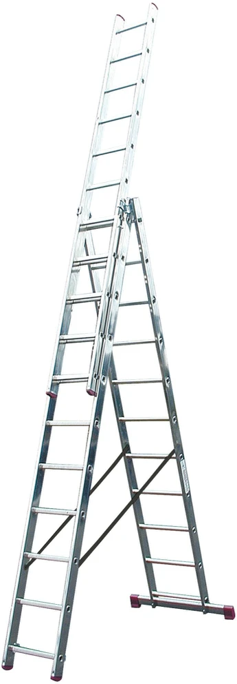 Kopėčios KRAUSE Tribilo, 3x12, daugiafunkcinės su nuimama sekcija, darbinis aukštis 930 cm