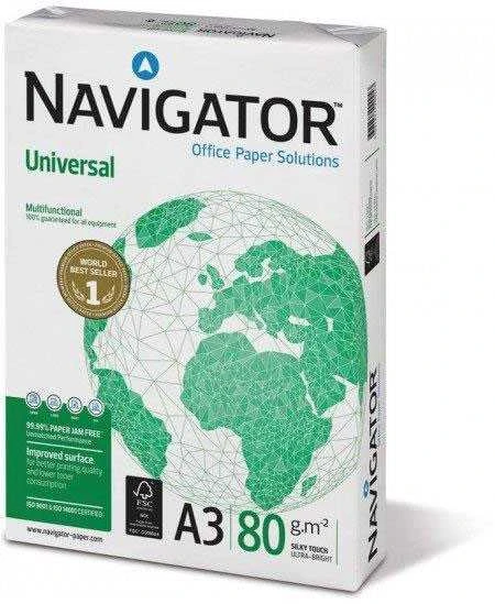 SPg Popierius NAVIGATOR UNIVERSAL, A3, 80 g/m2, 500 lapų (1 pakelis)