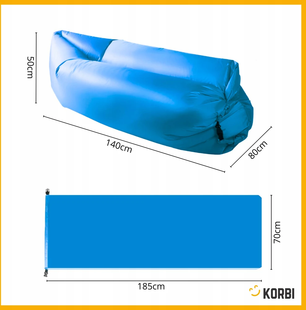 Korbi Pripučiama plūduriuojanti SOFA LAZY BAG AIR PAPLŪDIMO KĖDĖS ČIŽINIO KĖDĖS