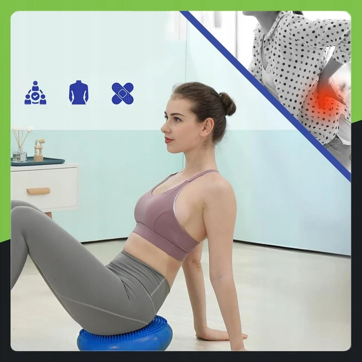 Korbi Sensorinės reabilitacijos pagalvėlė sensomotorinis diskas ežys 34 cm
