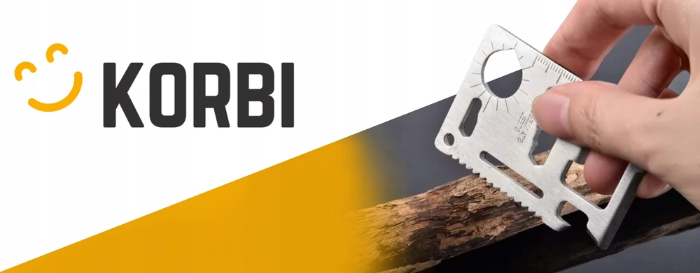 Korbi SURVIVAL CARD ESSENTIAL MINI MULTI TOOL KNIFE