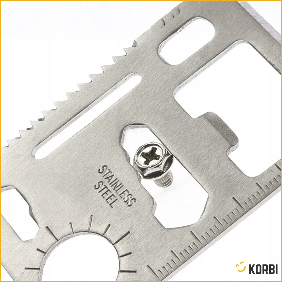 Korbi SURVIVAL CARD ESSENTIAL MINI MULTI TOOL KNIFE